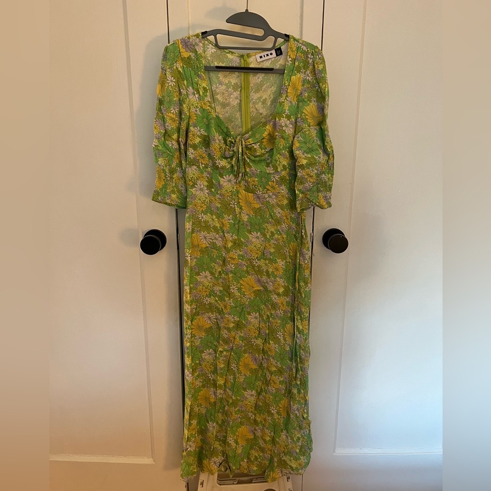 Rixo Floral Print Dress